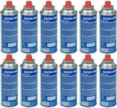 Pack de 28 Cartuchos de Gas Butano b-250, 227g para Hornillos Quemadores, Cartucho de Gas para Camping 250, 28 Bombonas