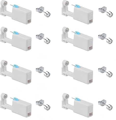 Ohrlochstechpistole Kit mit Ohrloch Stecher Set - Piercing Stechen für Anfänger, Mädchen, Frauen und Männer