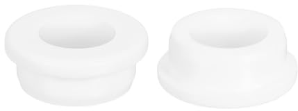 QUARKZMAN 2 Pezzi Occhielli in Gomma 29mm Foro di Perforazione, Passacavi Guarnizione 20mm ID Gommini Passacavo Scrivania Bianco Siliconica per Tappo Organizzare Filo Cablaggio Casa Auto