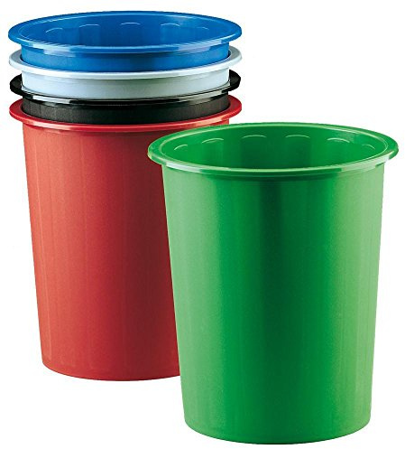Papelera plástico 14 l. - Amarilla