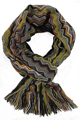 Rotfuchs Schal Kuschelschal Strickschal Raschelschal Zick Zack modisch 100% Wolle (Merino) R-133