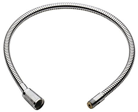 Grohe Metallbrauseschlauch, 46104000, mit Außengewinden und Konus-Überwurfmutter, 1/2 Zoll x 860 mm, Chrom, 65794 5