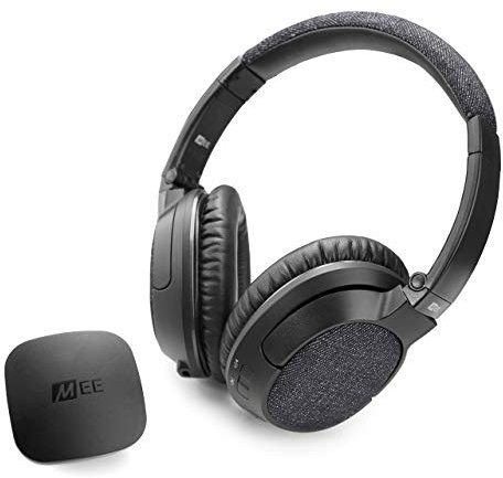 MEE audio Connect Bluetooth Wireless Headphone System for TV - Includes Bluetooth Wireless Audio Transmitter and Matrix3 Wireless HD Headphones w/ aptX Low Latency Technology