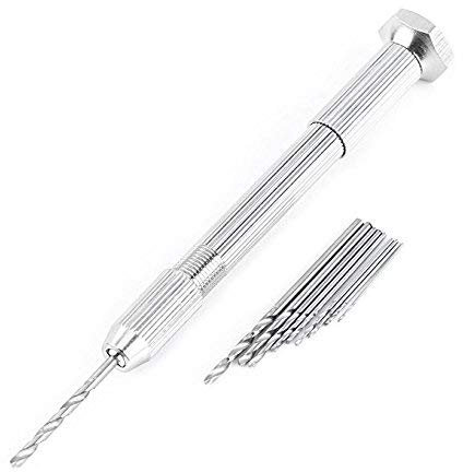 Perceuse à Main 10pcs Forets Hélicoïdaux en Acier à Grande Vitesse Forte de Torsion de Main Pour Travail Manuels