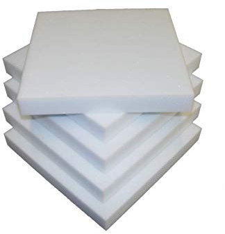 viglietti SPUGNA 4 Pezzi Quadrati Di Imbottiture Per Sedie Poliuretano Espanso Alta Densita' T25 GOMMAPIUMA Spessore 3 Centimetri Misura 40x40