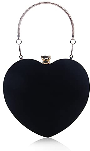 7VSTOHS Damen Clutch für Hochzeitsfeier Herz Abendtasche Mini-Partytasche Prom Crossbody Clutch Prom