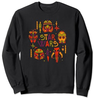 Star Wars African Art Filled Helmets and Icons Sweatshirt
