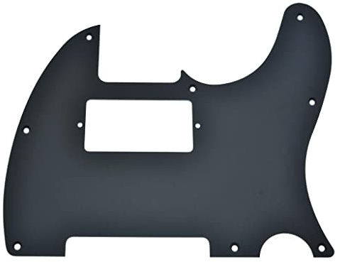 KAISH Schlagbrett aus mattem Aluminium, Tele-Humbucker-Stil, eloxiert, TL-Plektrumschutz, Kratzplatte für amerikanische/mexikanische Telecaster, mattschwarz