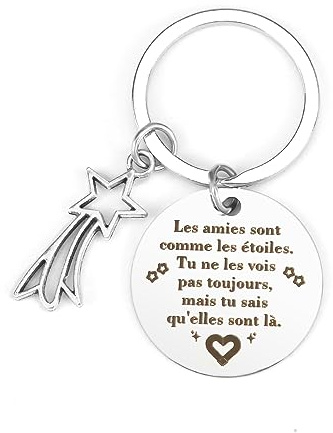 Cadeau Meilleure Amie Femme, Cadeau Amie Femme Porte Clef, Cadeaux Pour Sa Meilleure Amie, Cadeaux Merci Porte Clés Pour amie Noel