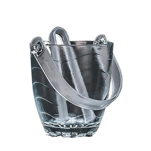 WAOCEO Eiskübel Eiseimer Eiskübel, Weinkühler, Kunststoff-Champagner-Eimer, isolierter Eiskübel, eleganter Getränkekübel aus Kristall, geeignet for Party-Bar Barzubehör (Color : 2)