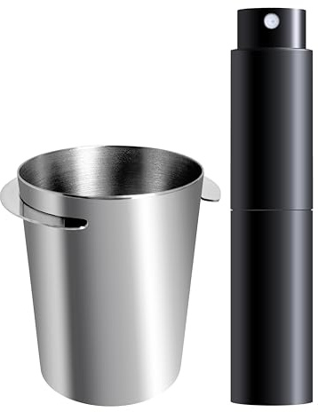 NEOUZA Espresso Dosing Cup Coffee Powder Feeder Part for Coffee Machine Grinder (51mm Black Spray)