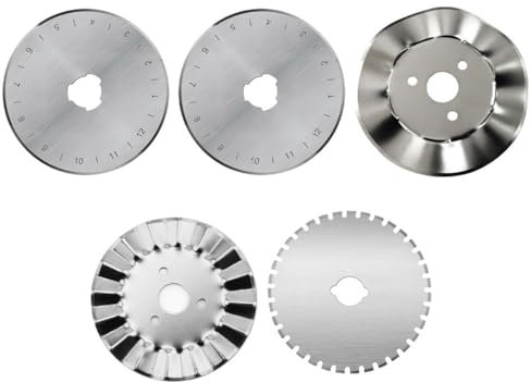 Cuchillas de corte giratorias de 45 mm, 5 unidades de cuchillas de corte giratorias, cuchillas perforadoras de repuesto, cuchillas de ganchillo, accesorios de cortador giratorio para tela,