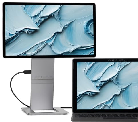 SOTSU FlipAction Touch 14 Premium Portable Monitor SFA14TCMG | FHD IPS Pivoting Dual Laptop Screen | Touchscreen for Cellphone, Gaming, and Travel | PC, Chrome, Android