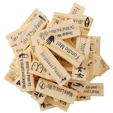 jileijar Tower Blocks Giochi di coppia per adulti, gioco di torre a blocchi birichini, 48 blocchi di legno per camera da letto, giochi per coppie, regalo per feste notturne