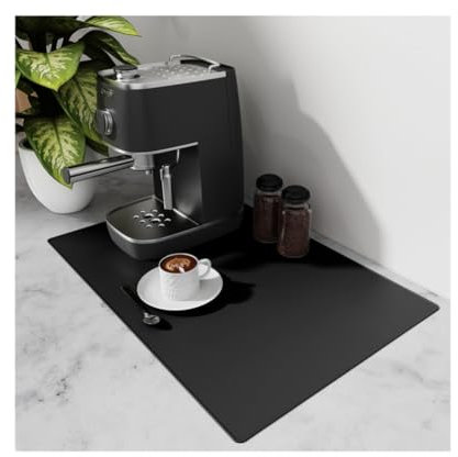 COMVASTARS Alfombrilla Escurreplatos,40 x 30cm Alfombrilla Fregadero Cocina Plegable,Alfombrilla Cafetera,Estera Fregadero Secado Rápido,Estera termoaislante antideslizante para fregaderos,Sink mat
