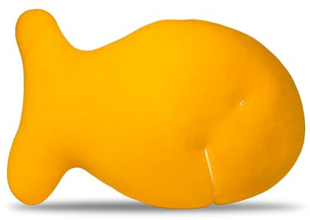 Snack Plushies Cheddar Fish Cracker Plush Toy – 10” Soft & Huggable Stuffed Animal Pillow – Cute Snack-Inspired Cuddly Gift for Kids & Adults