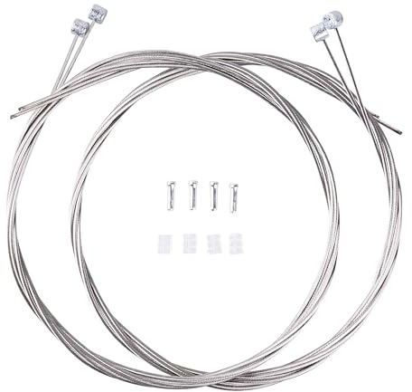 4PCS 1.7M Stainless Steel Bike Brake Inner Cables,Bike Brake Line Core for Mountain Bike,Bike Brake Inner Line Set include Cable Tips and O-rings