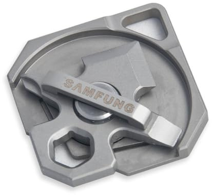 SAMFUNG Multiherramienta de bolsillo EDC 4 en 1 de aleación de titanio con destornilladores y llave hexagonal, herramientas multifunción para llevar todos los días