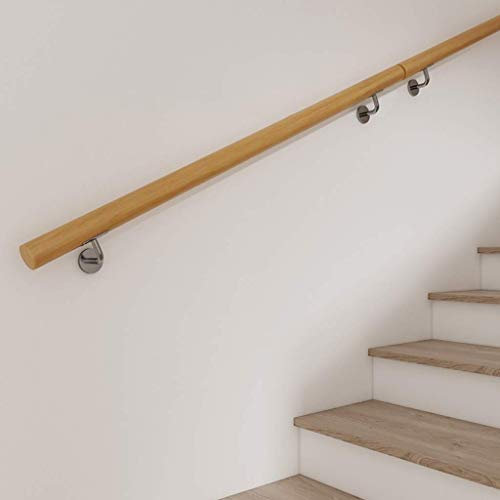il he SecuriteMain courante pour escalier, garde-corps en fer forgé, fenêtre de terrasse, balcon, poignées de parapet, barre d'appui murale extérieure de sécurité (taille : 480 cm)