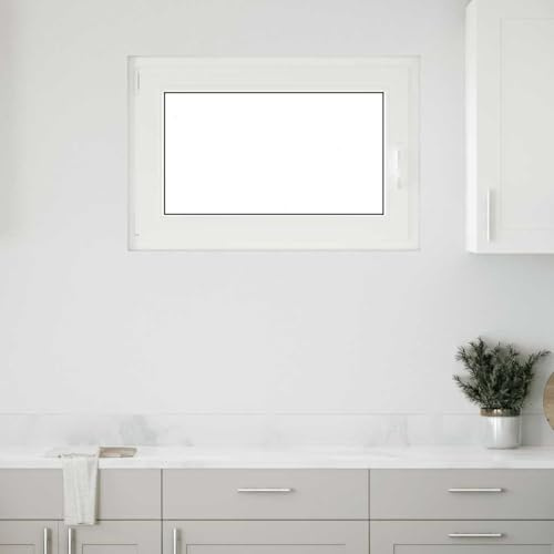 Tidyard Ventana de sótano RISOR 90x50 cm oscilobatiente DIN Izquierda Blanca