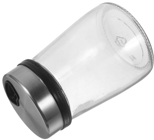 Operitacx Dispenser Spezie in Acciaio Inox 180ml Foro Regolabile, Shaker per Condimenti da Cucina e Barbecue, Saliera e Pepiera Portatile per Sale, Pepe e Aromi, per Esterni e Campeggio