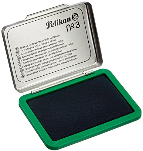 Pelikan Metallstempelkissen, 5 x 7 cm, 1 Set, grün