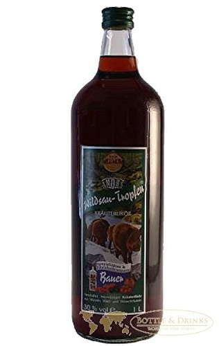 Wildsautropfen Kräuterlikör Halbbitter 1,0 Liter