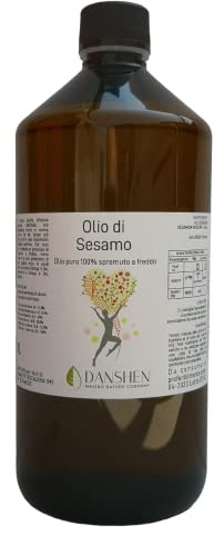 OLIO DI SESAMO CONFEZIONE DA 1Litro (1000mL) PURO 100% PRESSATO A FREDDO ANCHE USO ALIMENTARE - TAPPO SIGILLO INVIOLABILE