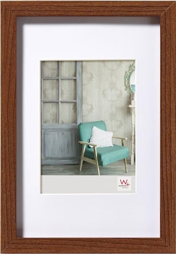 walther design Bilderrahmen nussbaum 30 x 45 cm Echtglas Stockholm EA045N