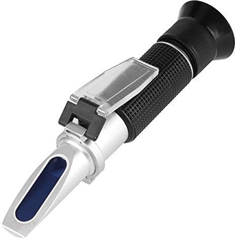 Rifrattometro di salinità, 1pc Professionale Rifrattometro di salinometro accurato 0-28% Misuratore di salinità alimentare Tester per acquario marino e acquario