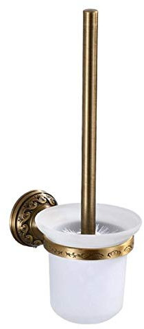 Assiavree Spazzolone Scopino Scopino Intagliato, Alluminio Spazio WC Antichi Accessori Spazzola Titolare Bagno Hardware spazzole per WC