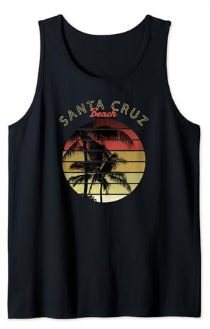 Santa Cruz CA Kalifornien Surfer 70er 80er Jahre - Retro Tank Top