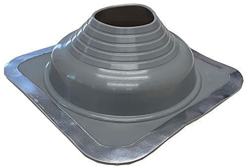 Chimsoc HT Rubber Pipe Flashing - Grey High Temperature Silicone - Suits 110-170mm Diameter Pipes