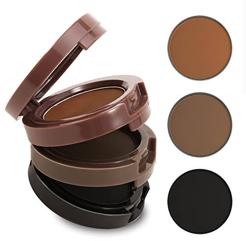 Boobeen 3 colori di polvere per sopracciglia, trucco in polvere impermeabile per sopracciglia, Brow Definer in polvere per sopracciglia, riempimento per sopracciglia perfette