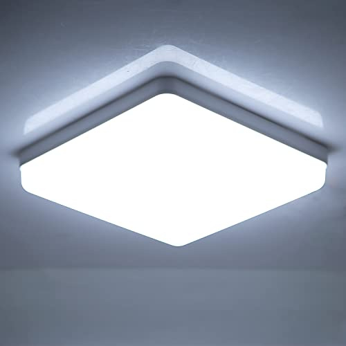 CANMEIJIA Plafonnier Led 36W Luminaire Plafonnier 6500K 3540LM IP44 Plafon Salle de Bain Eclairage De Plafond, Convient Pour Cuisine, Couloir, Chambre à Coucher,23CM