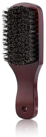 Nivofu Brosse à Cheveux en Poils de Sanglier, Brosse à Barbe, Brosse à Cheveux de Poils de Sanglier Naturel pour Femme Homme et Enfant, Antistatique Massage du Cuir Chevelu Peigne