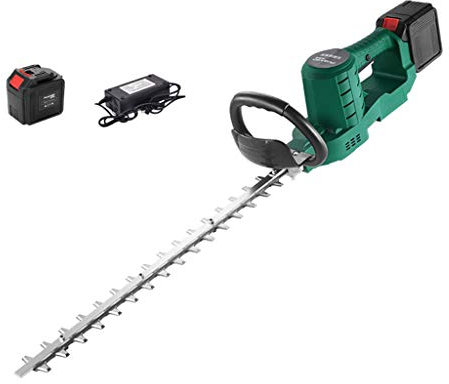 Cortasetos inalámbrico con cortadora de setos recargable de 48 V Árbol de té Cortadora de árboles de té Ramas gruesas de un solo corte de 20 mm (cuchilla doble 48V4.0, una potencia, una carga) (cuchi