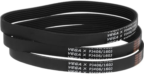 QUARKZMAN 160J6 Cinghie Poly-V in Gomma Nitrilica, 3 Pezzi 6 Coste Cintura a Coste PJ, 406mm Lunghezza x 14mm Larghezza x 3,5mm Spessore, Cinghia di Trasmissione Industriale