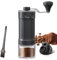 KharWette Portable Coffee Grinder Conical Burr for Espresso French Press Pour Over Double Bearing External Adjustment Capacity 25g (Ceramic Burrs)