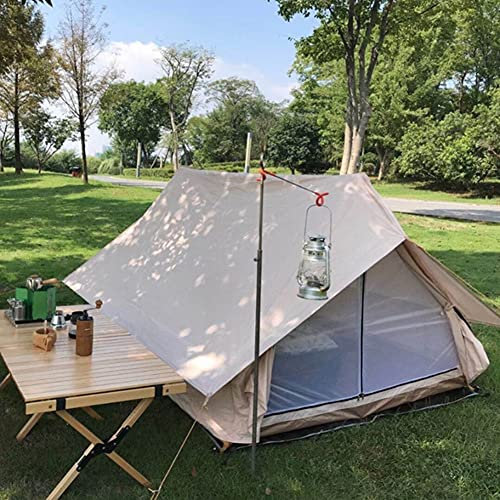 Campingzelte im Freien für 2 Personen, Tipi-Zelt aus Baumwollstoff, Solarzelt, Tipi-Zelt für Reisen, Wandern, Camping, Belüftung (Farbe 1)