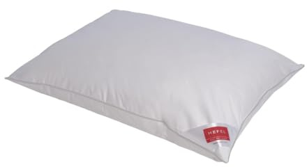 HEFEL Cuscino Deluxe Down, 3 camere, adatto per chi soffre di allergie, Responsible Down Standard (RDS), durezza morbida (40 x 80 cm)