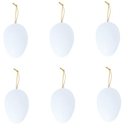 Vaguelly 10cm Ostern Handwerk Formen 6 Stücke Weiß Ostern für Jungen und Mädchen Ostern Spielzeug Ostern Malerei Liefert Ostern