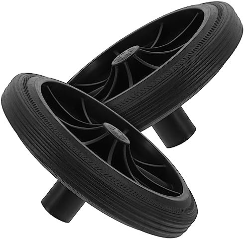 FUNOMOCYA 2pcs Heavy Duty Trash Can Wheels Portable Waste Bin Accessories for Outdoor Garbage Bins
