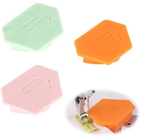 Lguaquanx 3 Stück Magnetische Nahtführung, Polygonale Saumhilfe Nähzubehör für Nähmaschine, Nähmaschinen Zubehör, Magnetischer Nahtführer, Nähzubehör Werkzeug Griff Nählineal Quilten Lineal Werkzeug