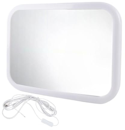 Espejo Del Asiento Trasero - Espejo Del Asiento Para El Automóvil Para La Parte Trasera Del Bebé Frente | Monitor De Niño Trasero De Automóvil Trasero LED, Retroceso Ajustable USB Vista Amplia Herrami