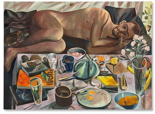 Louis Fratino You and Your Things, stampa artistica da parete su tela su telaio in legno, immagine perfetta per decorazione da parete