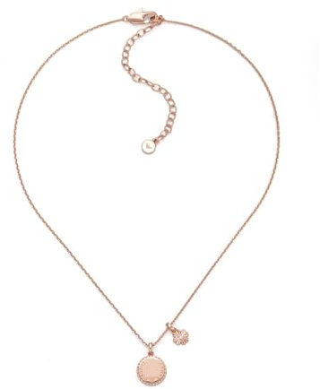 Emporio Armani Damen Halskette aus Messing mit Karabinerverschluss in Roségold