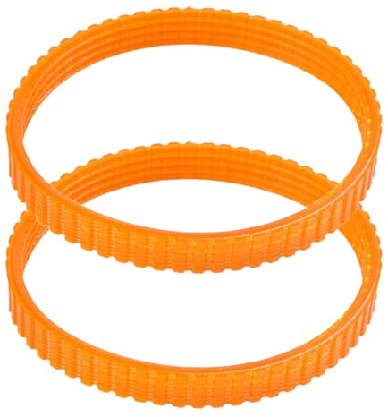 1900B Electric Planer Belt, Toothed Drive Belt Replacement, 9.6mm Width, Orange, Pack of 2