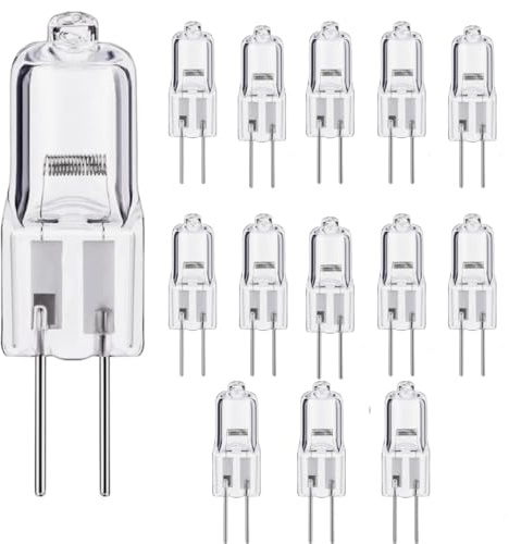 Greatshow G4 Bulb 12V 20W, T3 JC Type Bi-Pin Base, Suitable for Puck Lights Under cabinets, Chandeliers, Track Lights (14 Pack)