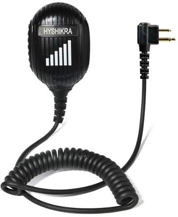 HYSHIKRA Microphone d'épaule renforcé de Grande Taille, Microphone Haut-Parleur à Distance PTT pour Motorola DP1400 CP040 GP280 GP300 GP88 Radio bidirectionnelle